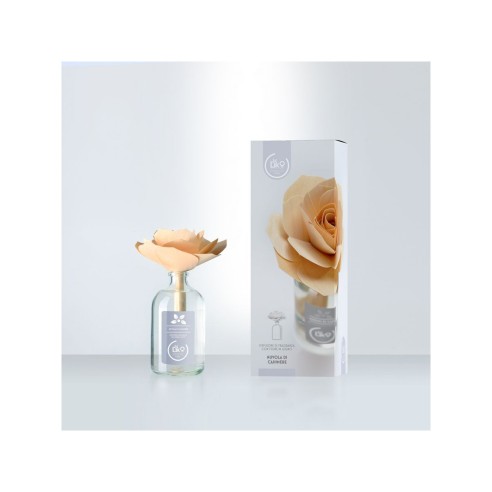 Diffusore di fragranza 100ml Liko con fiore in legno nuvole di cachemire