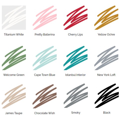 Pennarelli Alpino Paint Markers, Set 6 Colori Base: Grigio, Giallo, Rosso, Verde, Blu E Nero, Punta 2-3 Mm, Per Superfici Non Porose
