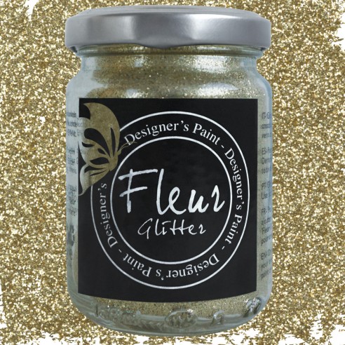 Pigmento di Glitter in polvere finissimo Fleur 90 gr Gold