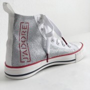 Pigmento di Glitter in polvere finissimo Fleur 90 gr Silver