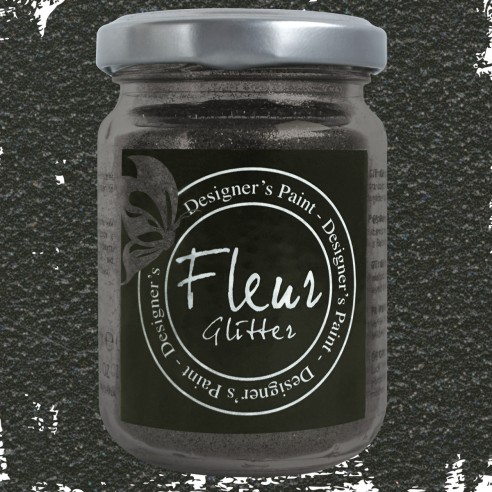 Pigmento di Glitter in polvere finissimo Fleur 90 gr Cherry Black