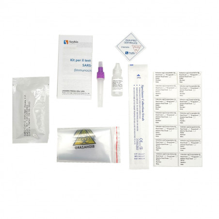 kit test rapido antigenico SARS-CoV2 25pz