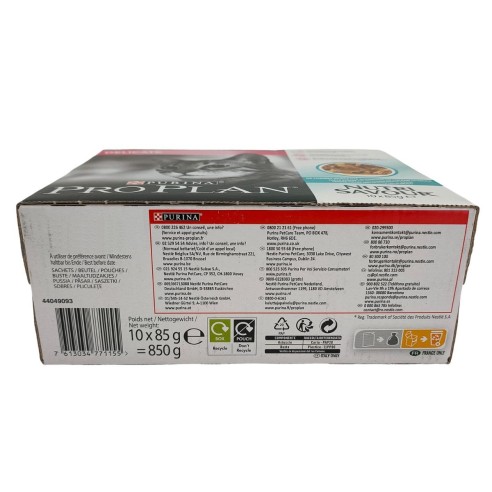 Alimento umido per gatti ProPlan Delicate Nutri Savour pesce 10x 85g Purina