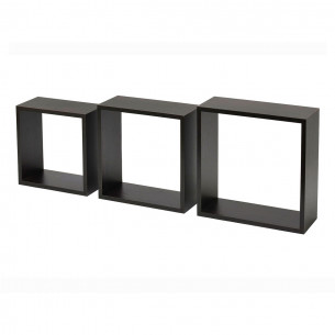 Set 3 mensole Cubo ebano Kimono