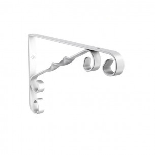 Staffa per mensola Country bianco 1pz