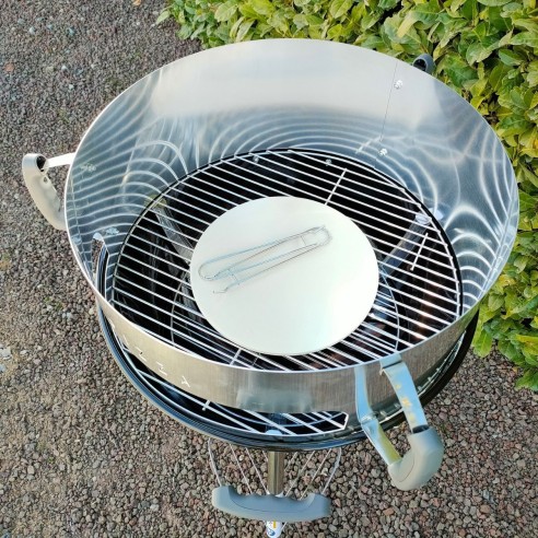 Barbecue a carbone tondo American Pizza anello estensore