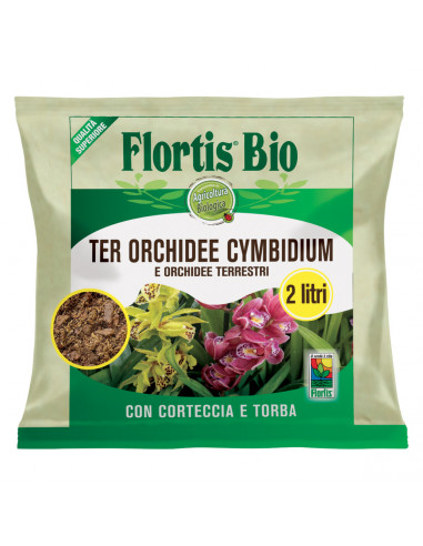 Terriccio per orchidee Cymbidium 2L Flortis