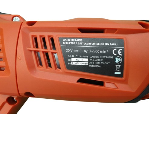 Sega a gattuccio universale a batteria AKRS 20 X-ONE Li Virium specifiche
