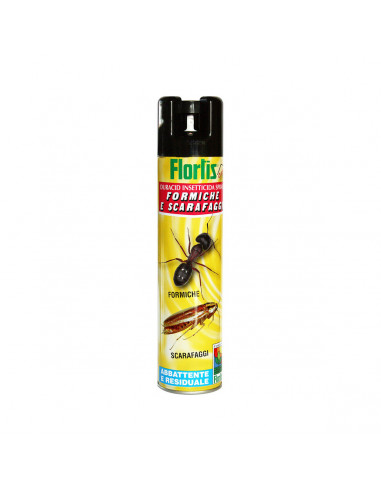 Insetticida scarafaggi e formiche spray 400ml Flortis