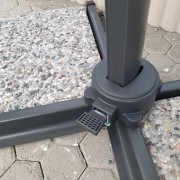 Ombrellone da giardino palo laterale in alluminio 3x3m