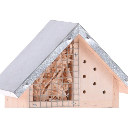 Casetta hotel per insetti 15x9x26cm in legno da appendere