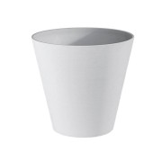 Vaso Hoop Eco Green White con riserva d'acqua