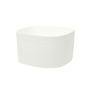 Vaso quadrato Rodi 37x37 h21cm White Teraplast