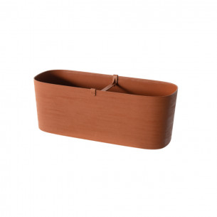 Fioriera da balcone Paros 50x17 h19cm con riserva d'acqua 2