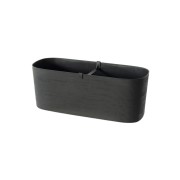 Fioriera da balcone Paros 50x17 h19cm black