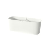 Fioriera da balcone Paros 50x17 h19cm white