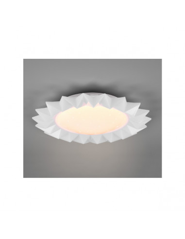 Sunflower plafoniera LED bianco D. 37cm, telecomando, cambia colore