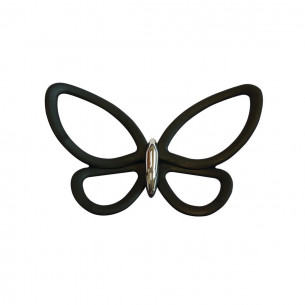 Crearreda Spring Decor decorazione adesiva per pareti 3D Farfalla nero 12pz ambientata 2