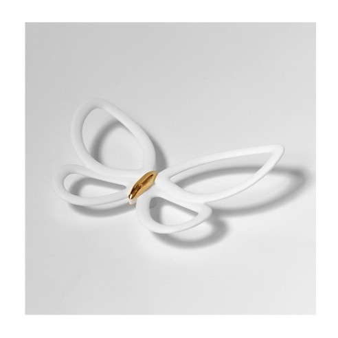 Crearreda Spring Decor decorazione adesiva per pareti 3D Farfalle bianco 12pz