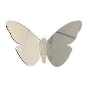 Crearreda Spring Decor decorazione adesiva per pareti 3D Farfalle argento 10pz