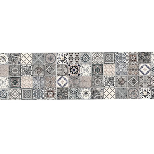 Pannello paraschizzi cucina adesivo da parete Azulejos grigio Crearreda