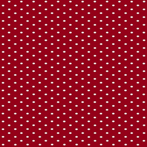 Pellicola adesiva per mobili in vinile rosso Pois bianchi