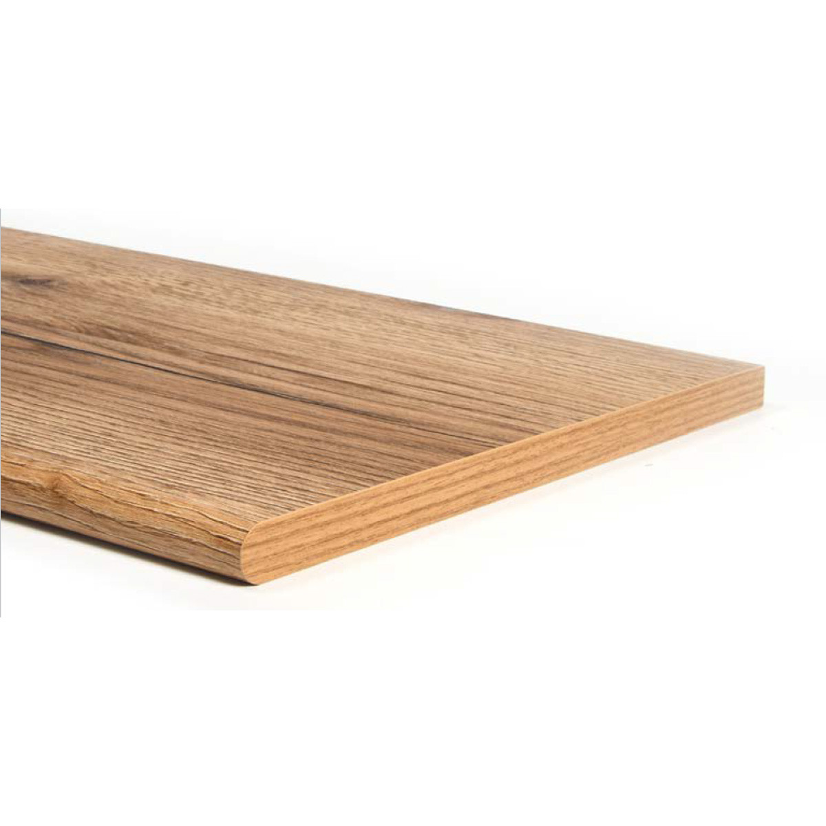 Mensola legno stondata rovere rustico Kimspace