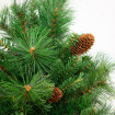 Albero di Natale realistico Amazzonia New con pigne 180 cm Flora