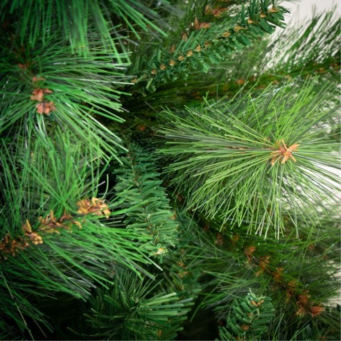 Albero di Natale realistico Amazzonia New con pigne Flora rami