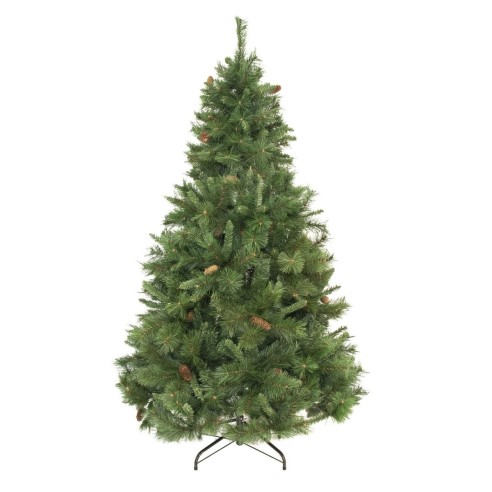Albero di Natale realistico Amazzonia New con pigne 240 cm Flora