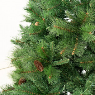Albero di Natale realistico Amazzonia New con pigne 240 cm Flora 2