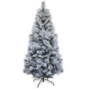 Albero di Natale innevato Des Alpes 150 cm Flora dettaglio