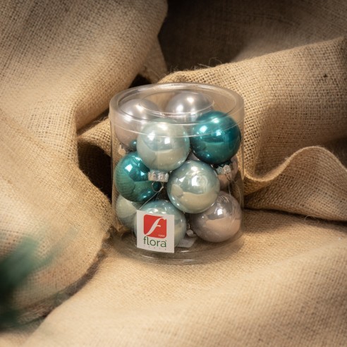 UXORSN 12 Pezzi Palline di Natale di Cristallo Decorazioni Albero di Natale 22mm Arcobaleno Palle di Natale Appendere Ciondolo Suncatcher Finestra Appeso Ornament Festa Casa Decorazione Natalizia