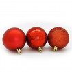 Palline di Natale rosso Ø 6 cm confezione da 24 pezzi