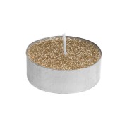Candeline tea light glitter oro tealight 8 pz H&S Collection