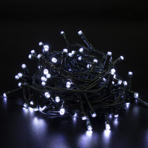 Luci di Natale 100 LED bianco naturale 8 funzioni 5 m Domus Light 2
