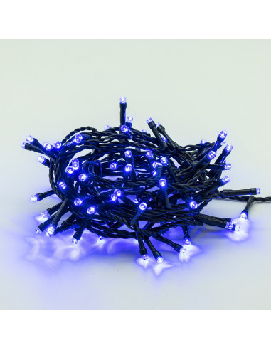 Luci di Natale 100 LED blue 8 funzioni 5 m Domus Light