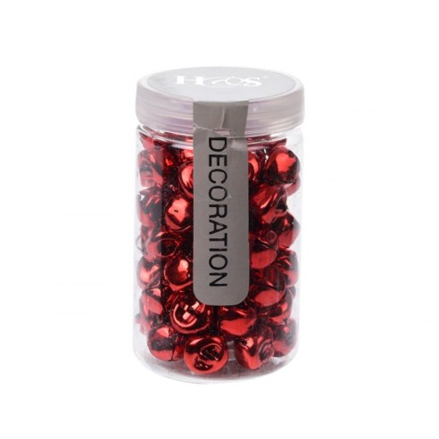 Campanelle Rosse Per Craft Fai Da Te - 48 Pezzi Da 10 Mm - In Acciaio Carbonio - Per Decorazioni Natalizie, Portachiavi, Gioielli, Musicali - 5