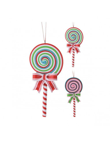 Pendente natalizio lecca lecca lollipop PV 17 cm assortito H&S Collection