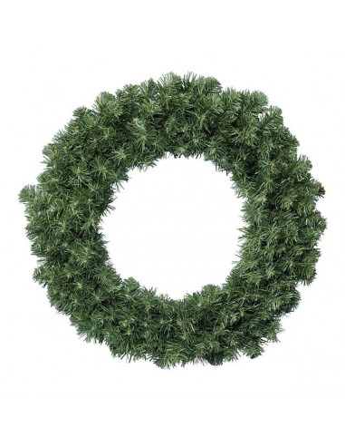 Corona di Natale verde effetto aghi di pino Ø 45 cm Flora