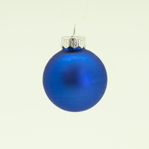 Palline Natale 12 pz blu scuro e lucido vetro 8 cm | vendita online su