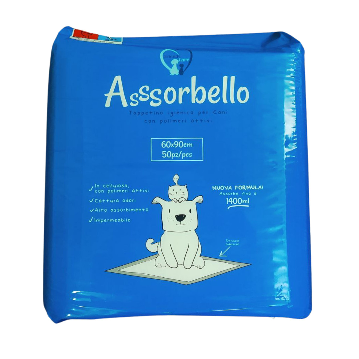 Multipack 4 Confezioni Assorbello Tappetini Igienici FLOWER Per Cani 60x90