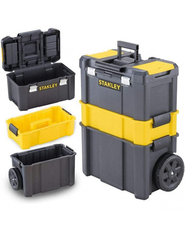 Carrello porta utensili capacità carico 20 kg Essential 3 in 1 Stanley STST1-80151