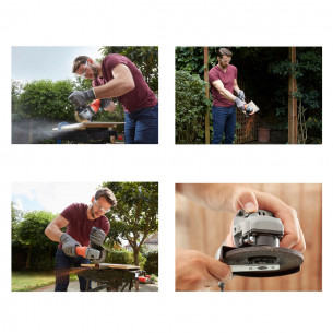 Smerigliatrice angolare 710W 115mm set 5 dischi Black+Decker BEG010A5-QS 2