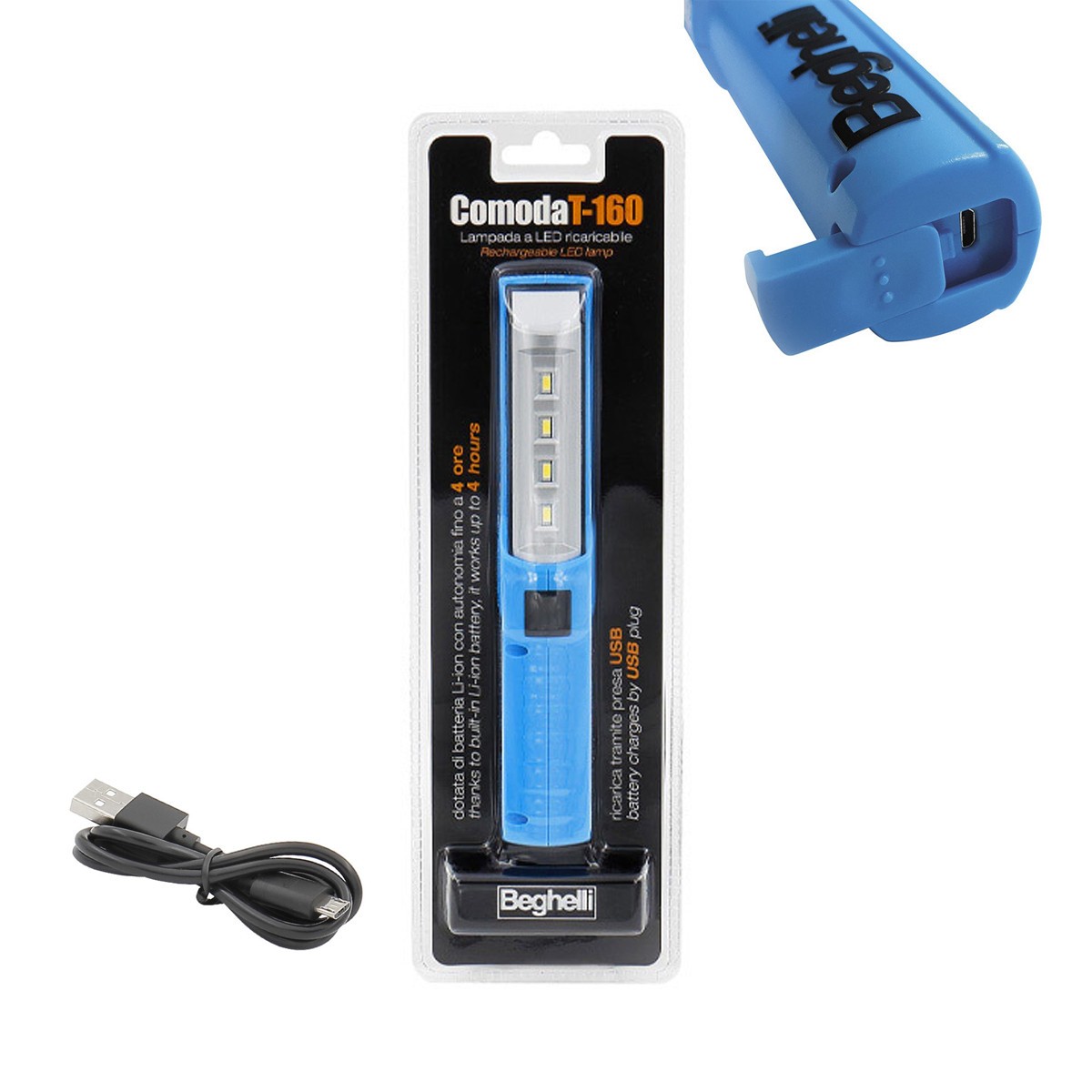 FORTO FT-P400 – Torcia Ricaricabile A Penna, Potente E Compatta, Ideale Per Uso Quotidiano