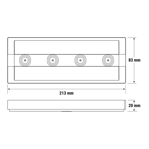 Lampada per illuminazione di emergenza Up LED Lite 200L IP42 SE Beghelli 4341F specifiche