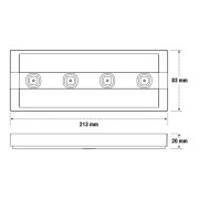 Lampada per illuminazione di emergenza Up LED Lite 200L IP42 SE Beghelli 4341F specifiche
