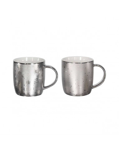 Mug bombato porcellana 370 cc All Silver Tognana