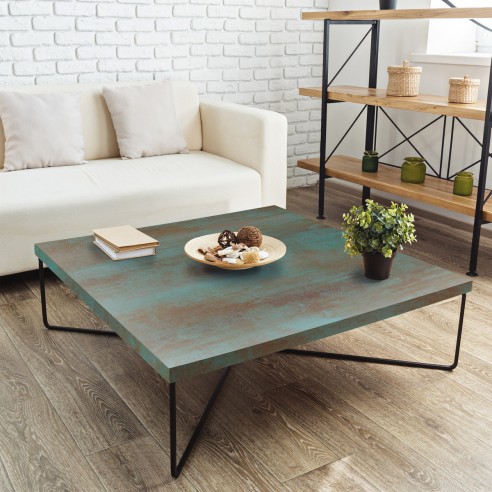 Pellicola adesiva per mobili in vinile Oxide Steel 67,5cmx1,5m D-c-fix ambientato