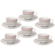 Set 6 tazzine the con piattino Brunico